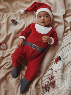 Pyjama père Noël bébé en velours