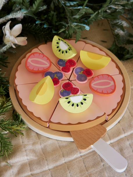 Tarte aux fruits en bois FSC® jaune 