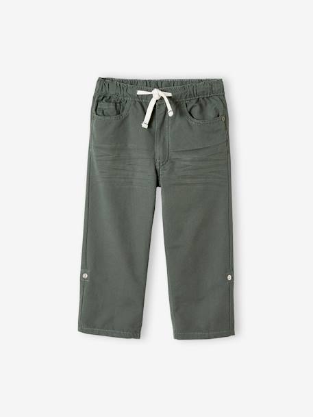 Die Unverwüstliche! Jungen Hose zum Krempeln dunkelkhaki+MARINE 