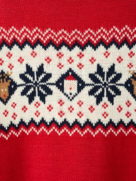 Eltern Weihnachts-Pullover Capsule Collection FAMILIE Oeko-Tex rot 
