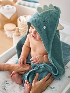 Babyartikel-Babytoilette-Baby Kapuzenbadetuch & Waschhandschuh DRACHE