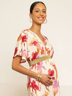 Umstandsmode-Stillmode-Kollektion-Festliches Kleid für Schwangerschaft & Stillzeit FELICINEOR ENVIE DE FRAISE