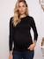 Nachhaltiges Shirt für Schwangerschaft & Stillzeit LINE LS ENVIE DE FRAISE schwarz 