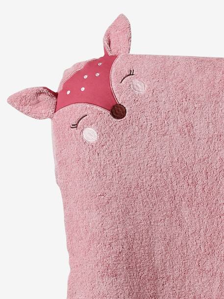 Lot de 2 housses de matelas à langer animaux en éponge blush+noix de pécan 