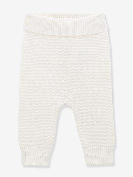 Baby Leggings CYRILLUS, Bio-Baumwolle und Wolle weiss 