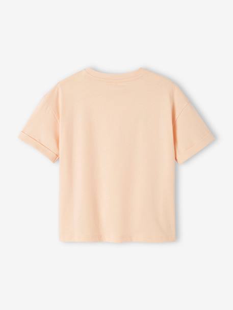 Mädchen T-Shirt mit Recycling-Baumwolle aprikose+zartgelb 