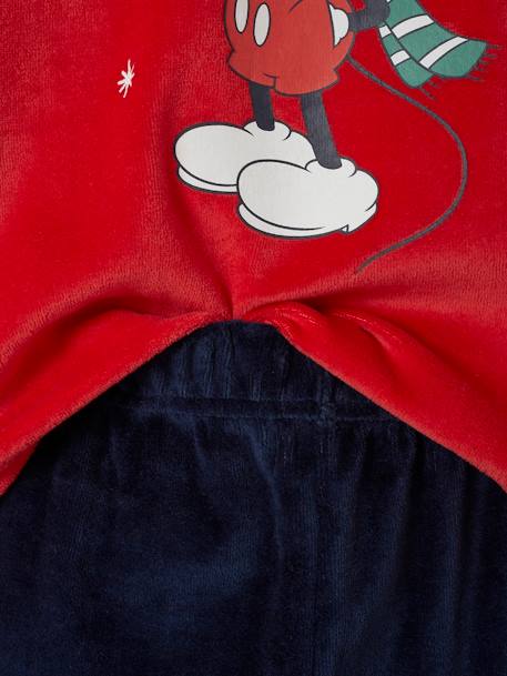 Weihnachtlicher Jungen Schlafanzug Disney MICKY MAUS rot/marine 