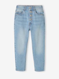 Mädchen-Hose-Jeans "Mom fit" Denim - Die Passgenaue für Mädchen, REGULAR
