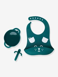 Puériculture-Repas-Bavette-Kit repas silicone BABYMOOV First’Isy