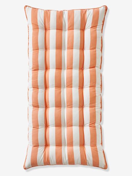 Matelas de sol POP coeurs et rayures mandarine 