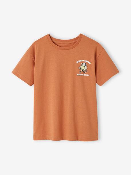 Jungen T-Shirt mit Sonne hinten Oeko-Tex aprikose 