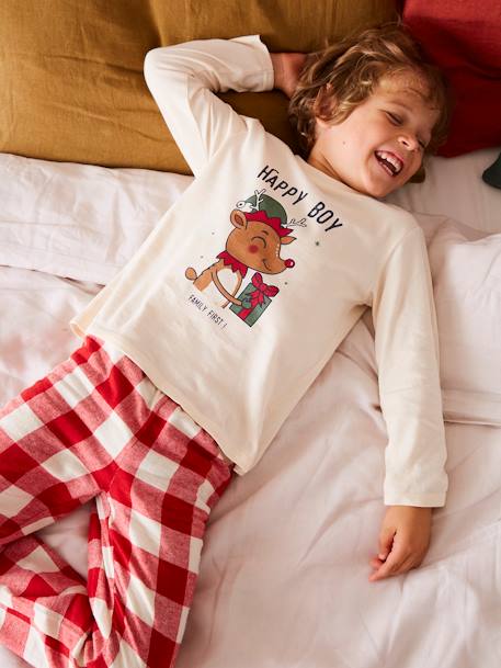 Pyjama garçon Noël - écru