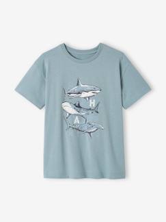 Junge-Jungen T-Shirt mit Tierprint, Recycling-Baumwolle