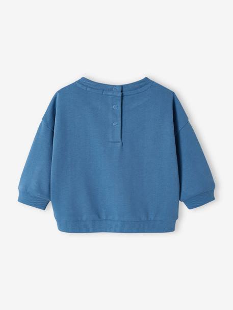 Baby Sweatshirt BASIC Oeko-Tex blau+minzgrün 