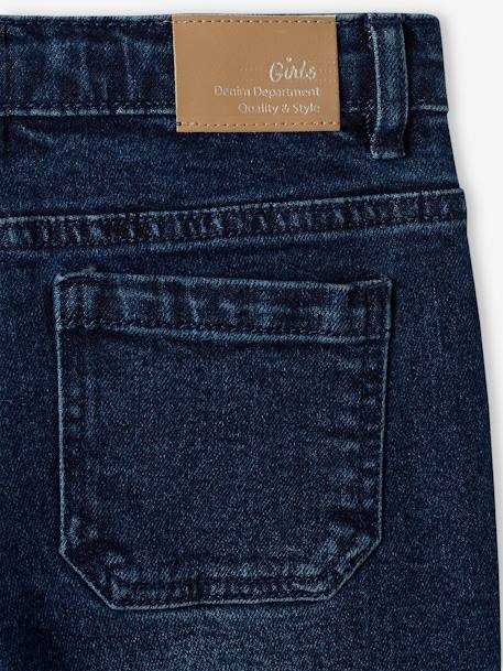 Mädchen Flare-Jeans, 7/8 jeansblau+stone 