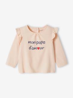 Baby-T-Shirt, Unterziehpulli-Baby T-Shirt mit Schriftzug Bio-Baumwolle