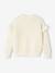 Pull à volants en maille fantaisie fille corail+vanille 