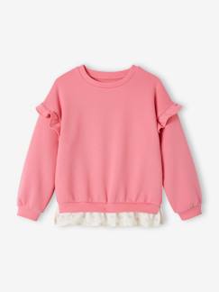 les personnalisables-de-Mädchen-Pullover, Strickjacke, Sweatshirt-Sweatshirt-Mädchen Sweatshirt mit Volant-Saum