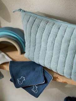 Puériculture-Toilette de bébé-Trousse de soin-Trousse de toilette en gaze de coton Lapinou