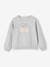 Mädchen Sweatshirt mit Print Basics Oeko-Tex aprikose+bonbonrosa+grau meliert+himmelblau 