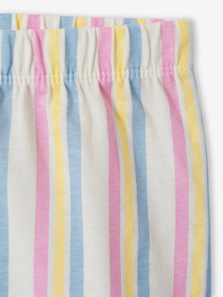 Pyjashort fille 'Meilleure Sister' jaune pastel 