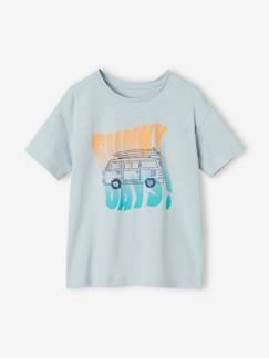 Junge-T-Shirt, Poloshirt, Unterziehpulli-T-Shirt-Jungen T-Shirt mit Message-Print Oeko-Tex