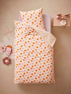 Linge de maison et décoration-Linge de lit enfant-Parure housse de couette + taie d'oreiller essentiels enfant avec coton recyclé POP FLOWER