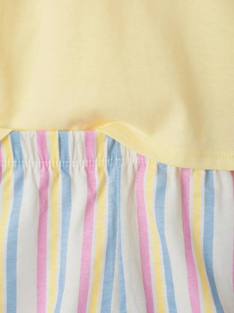 Mädchen Sommer-Schlafanzug Oeko-Tex pastellgelb 