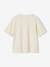 Kurzes Mädchen Sport-Shirt mit Recycling-Baumwolle wollweiß 
