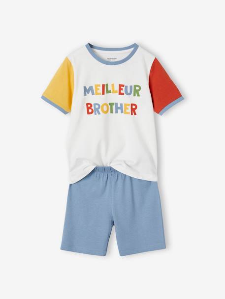 Pyjashort garçon 'Meilleur Brother' bleu ciel 