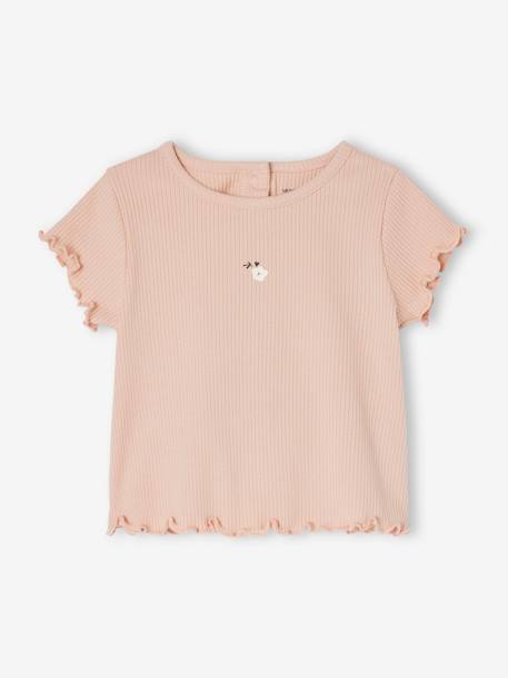 2er-Pack Baby T-Shirts aus Bio-Baumwolle rosa nude 