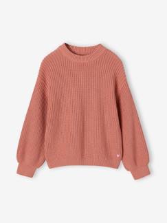 Fille-Pull, gilet, sweat-Pull-Pull en côtes anglaises fille