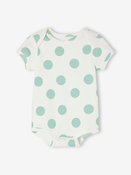 Lot de 3 bodies évolutifs bébé en coton biologique bleu ciel 