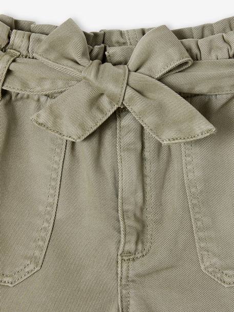 Mädchen Paperbag-Shorts khaki 