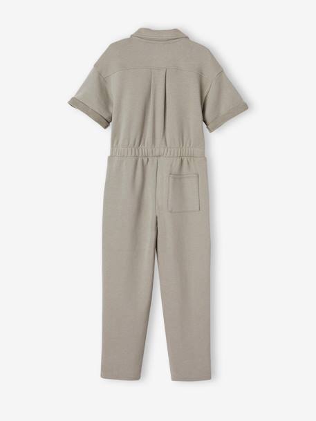 Combinaison en molleton fille khaki 