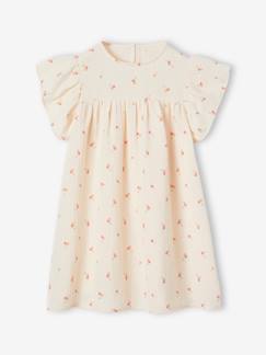 Bio-Baumwolle-Kollektion-Mädchen-Kleid-Kurzärmeliges Mädchen Kleid