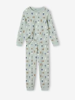 Klinikkoffer-Jungen Schlafanzug aus Ripp-Jersey Oeko-Tex