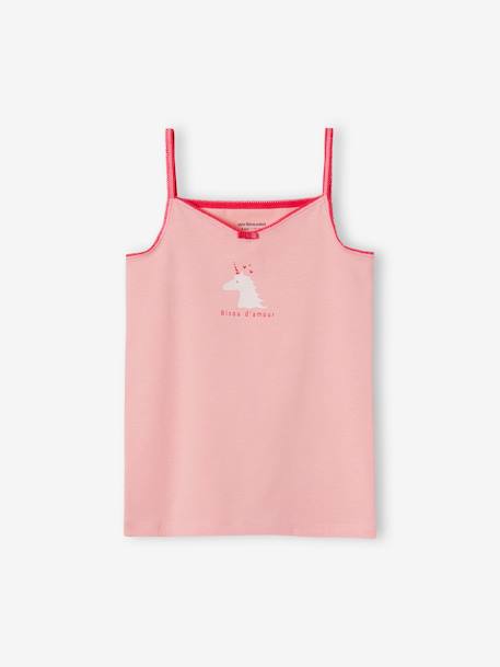 3er-Pack Mädchen Trägertops mit Bio-Baumwolle rosa 