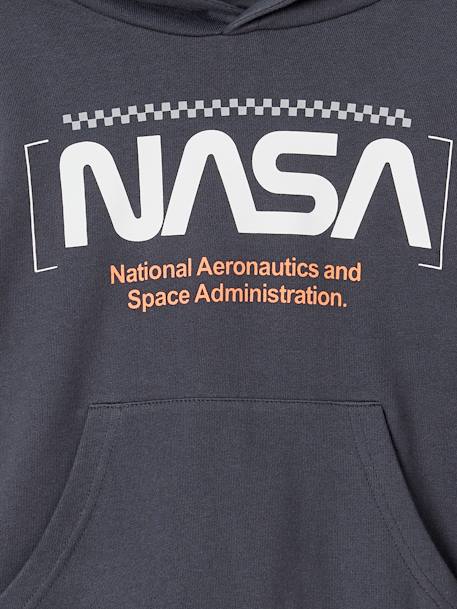 Jungen Kapuzensweatshirt NASA schiefergrau 