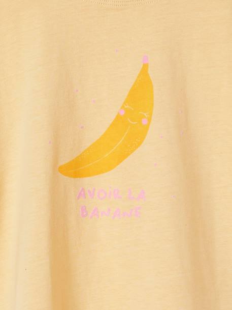 Mädchen T-Shirt mit Recycling-Baumwolle aprikose+zartgelb 