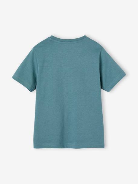 3er-Pack Jungen T-Shirts aqua+azurblau+cappuccino+grün+weiß meliert 