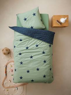 Linge de maison et décoration-Linge de lit enfant-Parure fourre de duvet + taie d'oreiller enfant DREAM BIG, essentiels