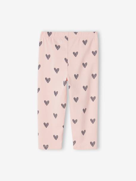 Lot de 2 leggings courts fille anthracite+jaune pastel 