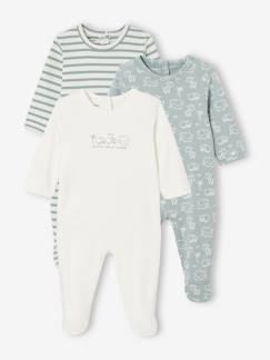 Baby-Strampler, Pyjama, Overall-3er-Pack Baby Strampler BASIC, Interlock-Jersey