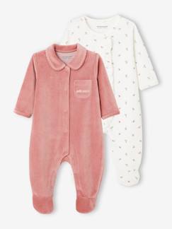Bébé-Pyjama, surpyjama-Lot de 2 dors-bien bébé en velours