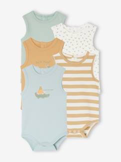 Baby-Body-5er-Pack Baby Bodys Bio-Baumwolle Oeko-Tex