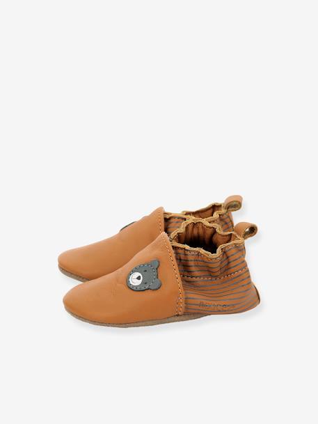 Baby Krabbelschuhe DOUBEAR ROBEEZ, pflanzlich gegerbt camel 