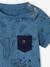 Baby T-Shirt mit Dschungelprint Oeko-Tex blau 