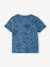 Baby T-Shirt mit Dschungelprint Oeko-Tex blau+wollweiß 