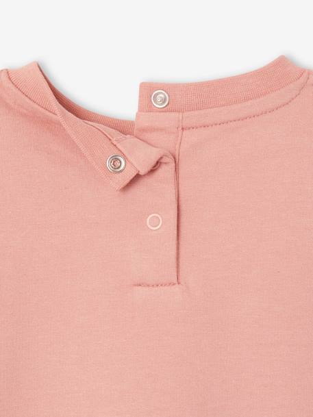 Baby Sweatshirt BASIC Oeko-Tex blush+hellgelb 